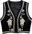 Женский жилет в стиле ковбой от Verdusa с вышивкой и открытым фасоном, идеальное завершение для летнего образа 11245526