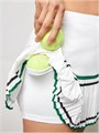 Мини-юбка для тренировок Verdusa с карманами, контрастной полоской и высокой талией 11286159