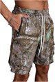 Мужские графические шорты SweatyRocks с карманами, камуфляжным принтом, струящаяся талия 11267822