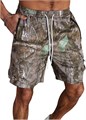Мужские графические шорты SweatyRocks с карманами, камуфляжным принтом, струящаяся талия 11267822