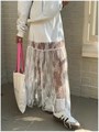 Летняя ажурная макси-юбка Verdusa для полных женщин с высоким поясом и расклешенным подолом 11291133