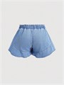 Джинсовая юбка-шорты с высокой талией и оборками для лета, большого размера от Milumia 11312780