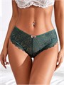 Комплект из 4 кружевных сексуальных трусиков Milumia с элегантными бантиками и перекрестными спинками 11300969