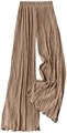 Женские палаццо штаны Gorglitter с плиссировкой, высокой посадкой и широкими штанинами, 100% полиэстер 11311024