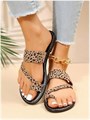Женские сандалии Gorglitter с леопардовым принтом и удобным дизайном для стильного образа 11309349