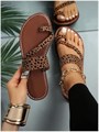 Женские сандалии Gorglitter с леопардовым принтом и удобным дизайном для стильного образа 11309349