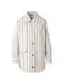Akris punto Striped Denim Cotton Boyfriend Jacket 11018677