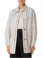 Akris punto Striped Denim Cotton Boyfriend Jacket 11018677