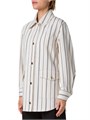 Akris punto Striped Denim Cotton Boyfriend Jacket 11018677