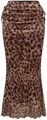 Полупрозрачная юбка-карандаш Milumia с леопардовым принтом и сборками, размер XS-XL 11300315