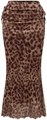 Полупрозрачная юбка-карандаш Milumia с леопардовым принтом и сборками, размер XS-XL 11300315