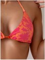Женские купальники GORGLITTER с треугольным лифом и завязками, высокая талия, оранжевого цвета, размер S 11268127