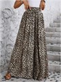 Широкие летние брюки с леопардовым принтом Verdusa с завышенной талией и карманами 11299308