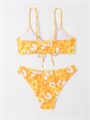 Двухпредметный женский купальник бикини с цветочным принтом и спагетти-бретелями от Soly Hux 11303774