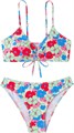 Двухпредметный женский купальник бикини с цветочным принтом и спагетти-бретелями от Soly Hux 11303774