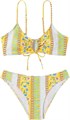 Двухпредметный женский купальник бикини с цветочным принтом и спагетти-бретелями от Soly Hux 11303774