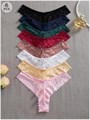 Женские кружевные стринги GORGLITTER, 8 штук, мягкий материал, низкая посадка, сексуальное нижнее белье 11293148