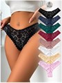 Женские кружевные стринги GORGLITTER, 8 штук, мягкий материал, низкая посадка, сексуальное нижнее белье 11293148