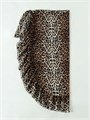 Льняное леопардовое парео для женщин SweatyRocks с рюшами и боковым разрезом, завязка сбоку 11253351