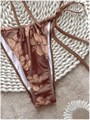 Женский купальник Floerns с цветочным принтом, треугольными чашечками и завязками 11266882