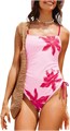 Женский купальник с цветочным принтом и боковыми завязками от Milumia 11280589