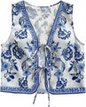 Женский винтажный жилет с цветочным принтом от Verdusa, глубокий вырез, без рукавов, удобная ткань 11295126