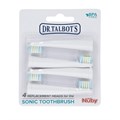 Dr. Talbot',s Сменные головки для звуковой зубной щетки, набор из 4 шт., мягкие щетины, 38 000 ударов в минуту 11254058