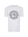 Футболка от Stefano Ricci с короткими рукавами и вышитым восьмиугольным мотивом, 50% хлопок, 50% модал, производство Италия 11020178