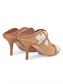 Malone Souliers Босоножки Maureen 70MM из вышитой рафии с элегантными цветочными узорами и высоким каблуком 11014180