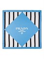 Prada Шелковый квадратный шелковый шарф 90x90 см с геометрическим узором и логотипом 11020226
