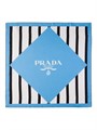 Prada Шелковый квадратный шелковый шарф 90x90 см с геометрическим узором и логотипом 11020226