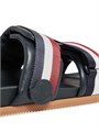 Moncler Слайды Mon Summer из мягкой наппы с трёхцветными ремнями и резиновой подошвой, высота подошвы 0,9 см 11008189