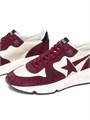 Кожаные кроссовки Running Sole от Golden Goose с резиновой подошвой и шнуровкой 11020568