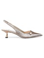Туфли-слингбеки Amita 45MM с блестящей отделкой и острым носом от Jimmy Choo 11022676