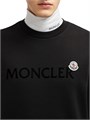 Худи Moncler из хлопкового флиса с длинными рукавами, круглым вырезом и логотипом-принтом 11016533