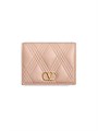 Valentino Garavani Кошелек Quiltie 67 из нубуковой кожи с пятью слотами для карт и отделением для монет 11012513