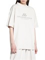 Футболка Balenciaga винтажного стиля с короткими рукавами и светоотражающим логотипом 11016782
