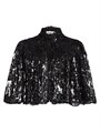 Alice + Olivia Aurelia Embellished Lace Mini Capelet 11019264