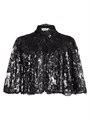 Alice + Olivia Aurelia Embellished Lace Mini Capelet 11019264
