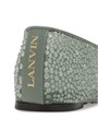 Балетки Lanvin из сетки с круглым носком, стразами и плоской подошвой для повседневного стиля 11011890