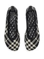 Детские балетки Burberry с клетчатым узором, кожаной подкладкой и прочной подошвой, произведенные в Италии 11019033