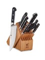 ZWILLING J.A. Henckels Изготовленный профессиональный набор ножей из 10 предметов: 8-дюймовый поварской нож, деревянный блок с 16 слотами и дополнительные аксессуары 11025235