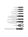 ZWILLING J.A. Henckels Изготовленный профессиональный набор ножей из 10 предметов: 8-дюймовый поварской нож, деревянный блок с 16 слотами и дополнительные аксессуары 11025235