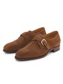 Замшевые мокасины Darnell Monk-Strap от Ralph Lauren с круглым носком и кожаной подошвой 11012905