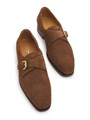 Замшевые мокасины Darnell Monk-Strap от Ralph Lauren с круглым носком и кожаной подошвой 11012905