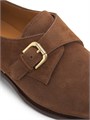 Замшевые мокасины Darnell Monk-Strap от Ralph Lauren с круглым носком и кожаной подошвой 11012905