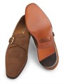 Замшевые мокасины Darnell Monk-Strap от Ralph Lauren с круглым носком и кожаной подошвой 11012905