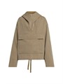 Полу-зип куртка с капюшоном и большим передним карманом из virgin wool от Jil Sander 11012264