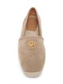 Versace Эспадрильи Medusa из замши с золотистым логотипом и кожаной подкладкой 11009672