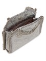 Stella McCartney Сумка-тоут Falabella из металлизированного полиэстера с цепочками и магнитной застежкой, ручка 18.5 , (47 см) 11013238